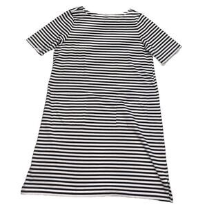 J. Jill Black and White Striped Dress
